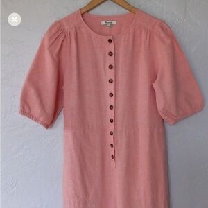 Light and breezy coral linen blend jumpsuit